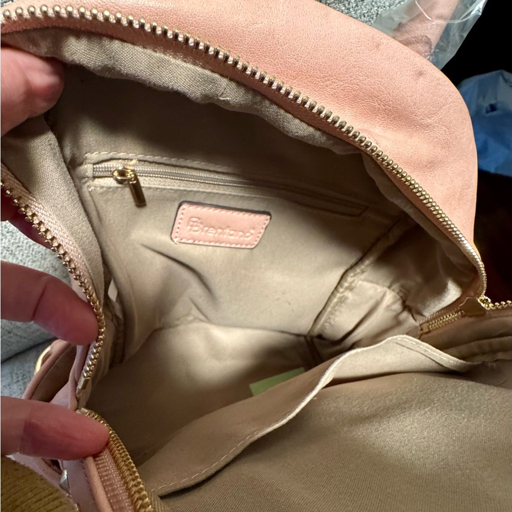 Blush Pink Studded Backpack - Picture 3 of 4